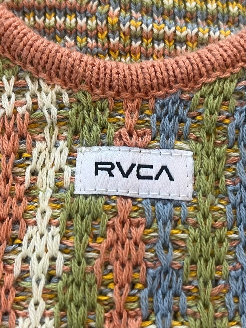 RVCA Shadow Box Sweater Top Guava - Picture 4 of 4